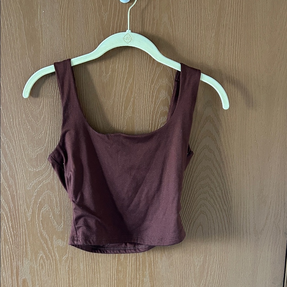 Women's Brown Sleeveless Top